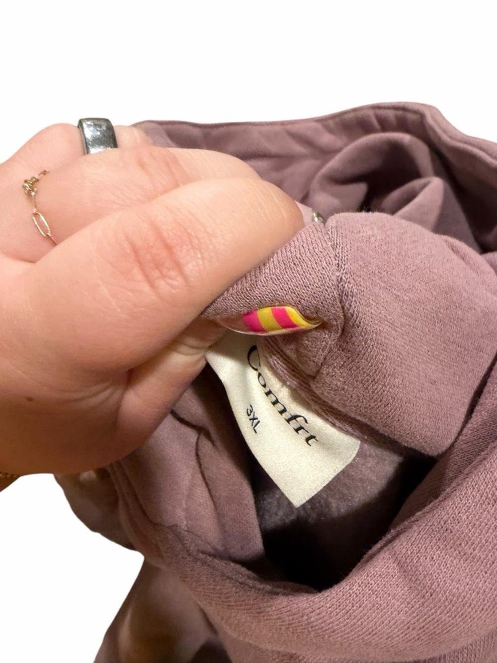 SET Comfrt Coordinate™ Hoodie and Sweatpants Orchid 3x lounge plus size - Picture 4 of 10